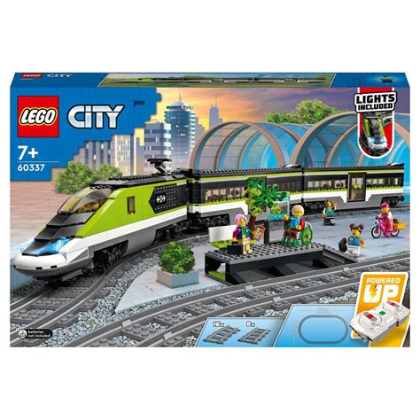 LEGO LEGO City 60337 Le Train de Voyageurs Express, Jouet Télécommandé avec Phares Fonctionnels ...