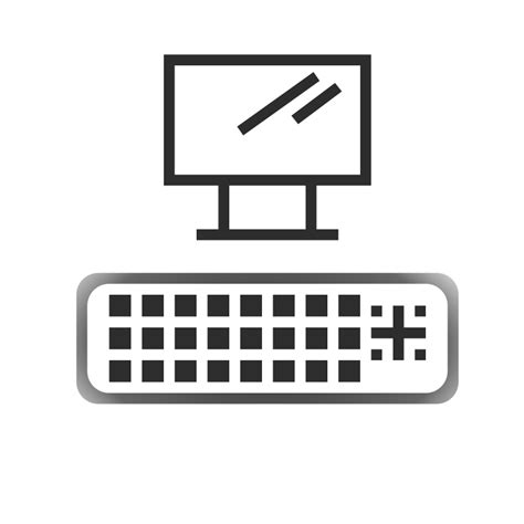 DVI port icon by jhnri4 - A DVI port with a drawing of a computer monitor above it.