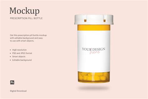 Prescription Pill Bottle Mockup | Creative Photoshop Templates ...