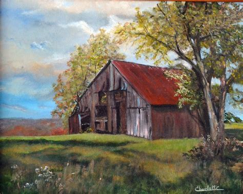 Pin by Ken Petri paintings on Buildings | Farm scene painting ...