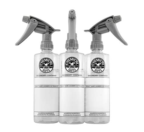 Chemical Guys - 16oz Dilution Bottle with Heavy Duty Sprayer (3 Pack)