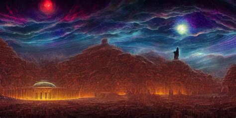 an digital painting of the sumerian city surrounded by | Stable Diffusion