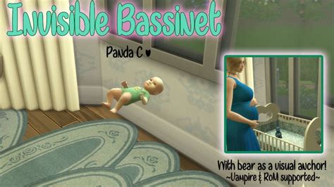 Mod The Sims - No more bassinet! Baby sim in transparent bassinet with optional bear visual ...