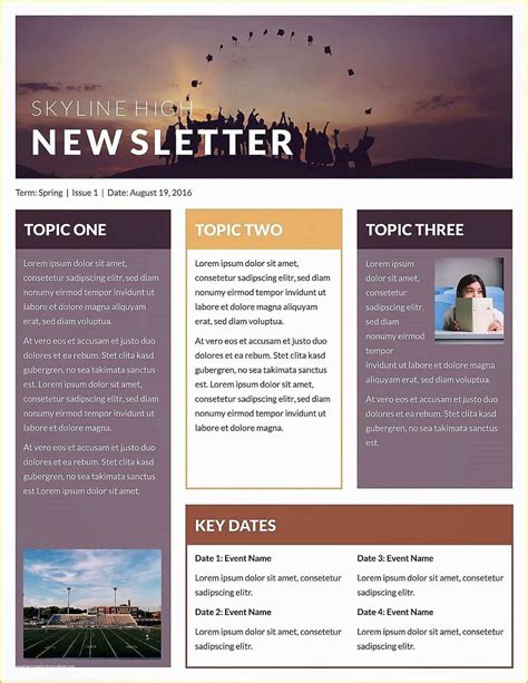 Free Newsletter Templates Word Of Microsoft Newsletter Templates ...