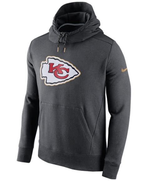 Lyst - Nike Men's Kansas City Chiefs Champ Drive Hybrid Hoodie in Gray ...