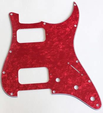 Stratocaster HH pickguard,Red Pearl,fits fender new