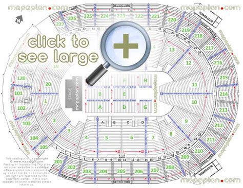 New T-Mobile Arena MGM-AEG seat & row numbers detailed seating chart, Las Vegas - MapaPlan.com