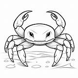 Premium Photo  Ghost Crab Kids Activities Charm Flat coloring book sketch template
