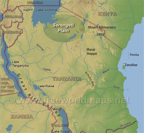 Serengeti Map – Tanzania