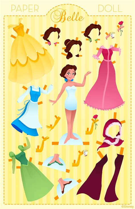 Paper Dolls Disney Paper Dolls Princess Paper Dolls – NBKomputer