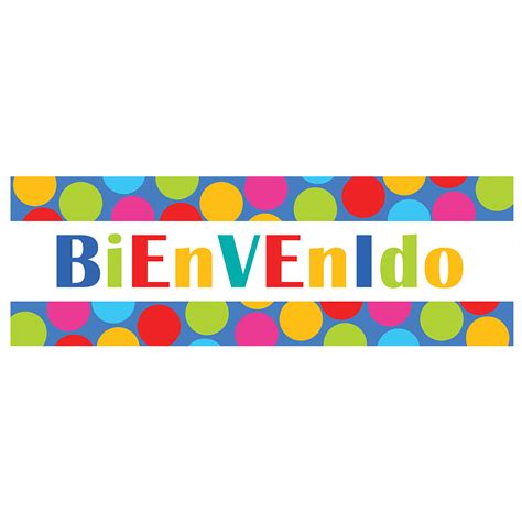 Welcome Bienvenido Happy Dots Banner – PARTYLAND MONTERREY