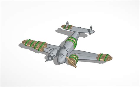 3D design Madagascar 2 Plane - Tinkercad