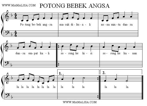 Potong Bebek Angsa Chord - Chord Walls