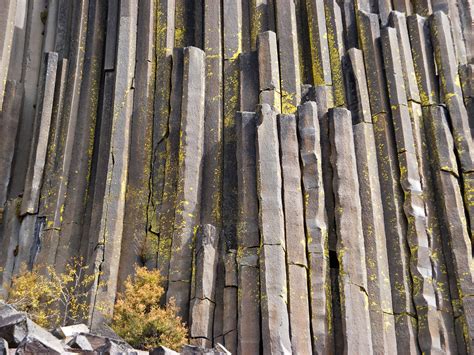 Basalt columns: Devils Postpile National Monument, California