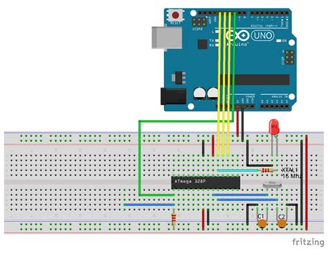 Arduino-er: Program standalone breadboard Arduino of ATmega328, using Arduino Uno as ArduinoISP