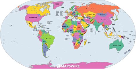 Free Political Maps of the World – Mapswire.com