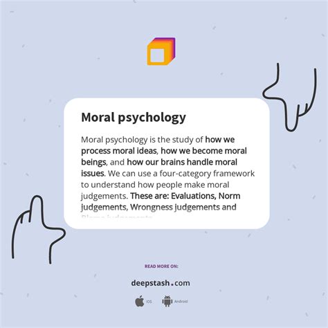 Moral psychology - Deepstash