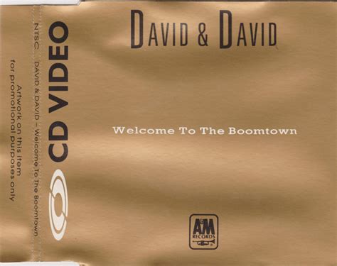 David + David – Welcome To The Boomtown (1987, CDV) - Discogs