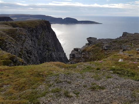 Beautiful Ocean and Cliff View from the North Cape Stock Image - Image ...