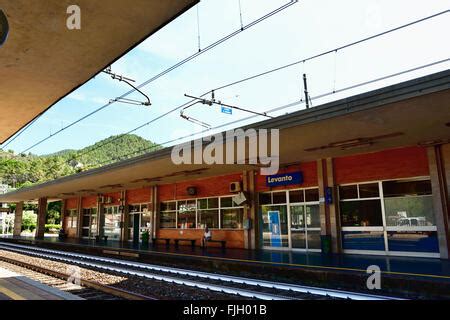 The Cinque Terre train at Levanto Stock Photo - Alamy