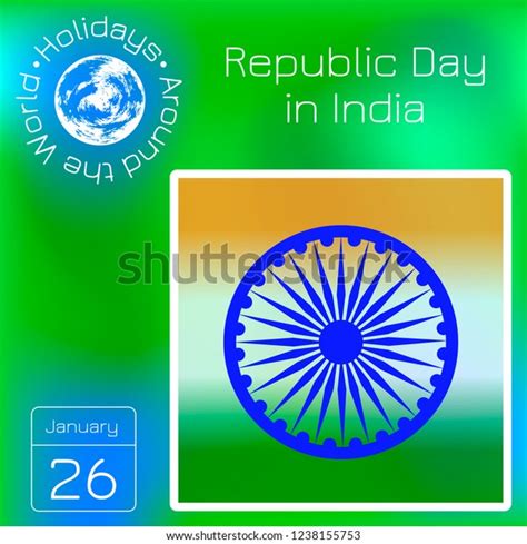 Republic Day India Symbols Indian Flag Stock Vector (Royalty Free ...