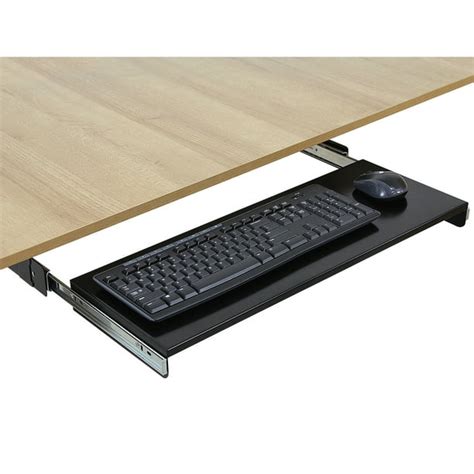 Keyboard Tray Kit - Under-Mount, Steel Construction, Slide Out Keyboard ...