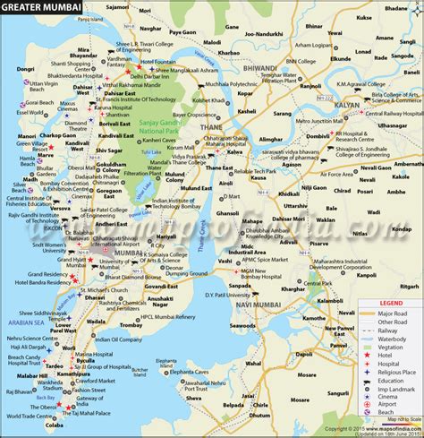 Greater Mumbai City Map