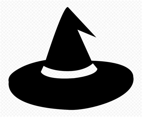 HD Black Halloween Witch Hat Silhouette PNG | Citypng