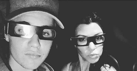 Justin Bieber's Picture With Kourtney Kardashian Oct. 2015 | POPSUGAR Celebrity