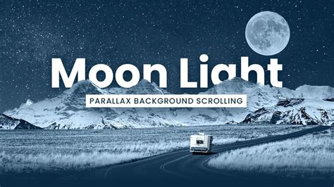 a truck driving down a road under a full moon light with the words ...