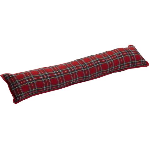 Traditional Fabric Draught Excluder Decorative Home Door Sausage Dog Red Tartan | eBay