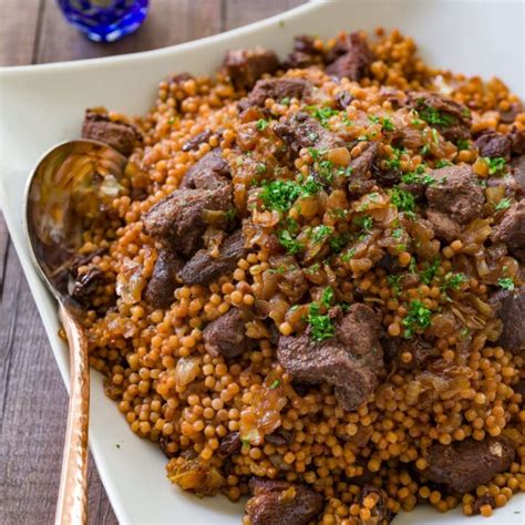 Braised Lamb with Israeli Couscous Recipe