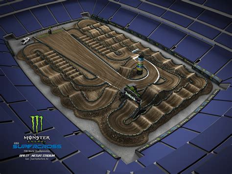 2019 Monster Energy Supercross Track Maps