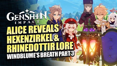 Windblume's Breath Part 3 Full Story | Joy Above The Clouds With Alice & Yinger | Genshin Impact ...