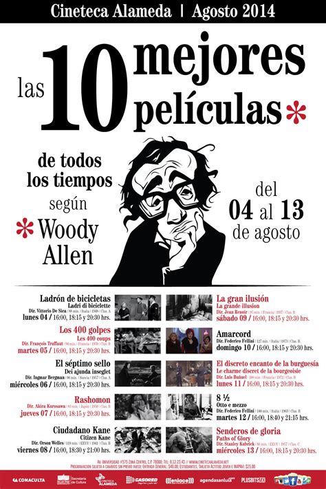 Las 10 mejores películas de la historia según Woody Allen en la ...