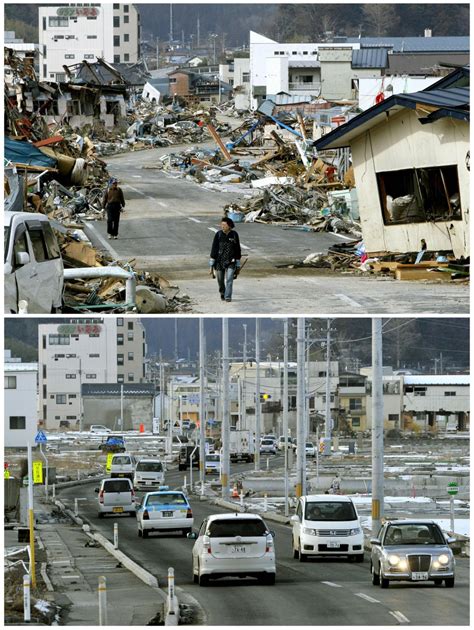 JAPAN BEFORE AND AFTER TSUNAMI - Omygad!