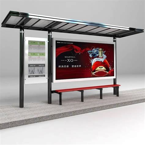 High Quality Bus Stop Smart Modern Bus Stop Advertising Billboard ...