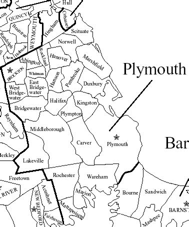 Plymouth County Map - american political economy