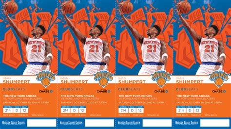 NY Knicks 2013-14 Season Tickets on Behance