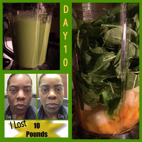 Today was day 10 of the 10-Day Green Smoothie Cleanse!!! I Lost 10lbs!!! Woot-Woot!!!! #jjsmith ...