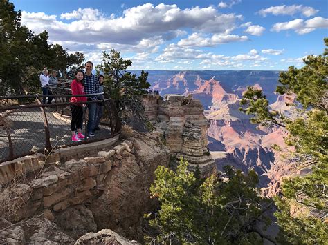 Mather Point On The South Rim Of Grand Canyon National Park