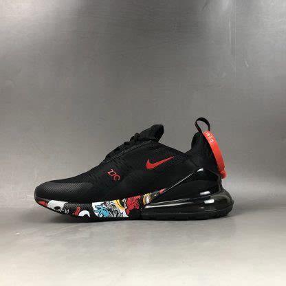 NIKEiD Air Max 270 Custom Black Red For Sale – The Sole Line