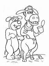 Barnyard coloring pages sketch template