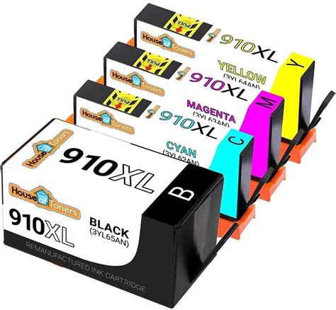 Houseoftoners Remanufactured Ink Cartridge Replacement for HP 910XL 4 ...