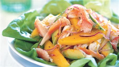 Crab, Mango, and Avocado Salad with Citrus Dressing Recipe | Bon Appétit