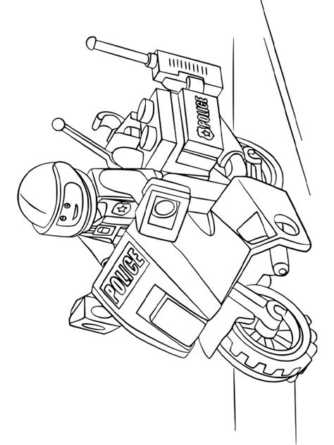 Lego Police Motorcycle Coloring Page Funny Coloring Pages | The Best ...