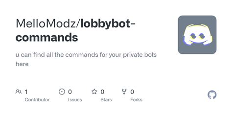 GitHub - MelloModz/lobbybot-commands: u can find all the commands for ...