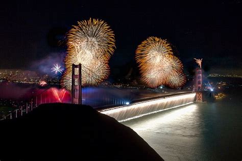 Golden Gate Bridge 75th Anniversary Fireworks | Golden gate bridge, Golden gate, Fireworks