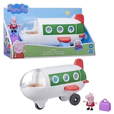 Peppa Pig Peppa’s Adventures Air Peppa Airplane Preschool Toy: Rolling ...