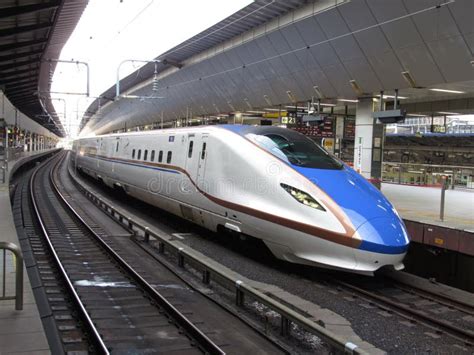 Shinkansen E7/W7 Series in Tokyo Station Editorial Image - Image of march, train: 267456990